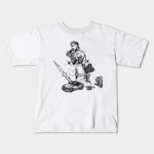 Lil Peep Sketch Collage Kids T-Shirt